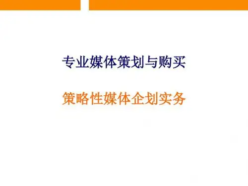 策略性媒体企划实务