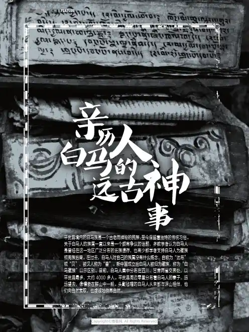 亲历白马人的远古神事