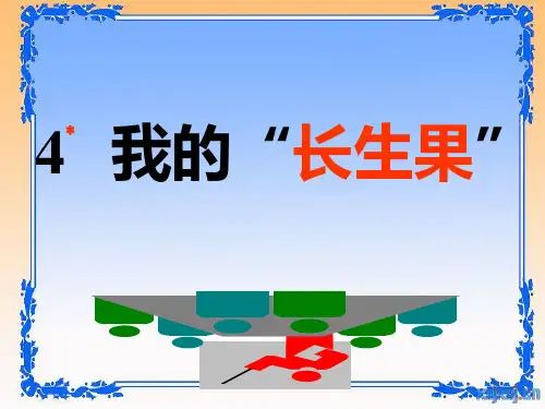4我的长生果课件