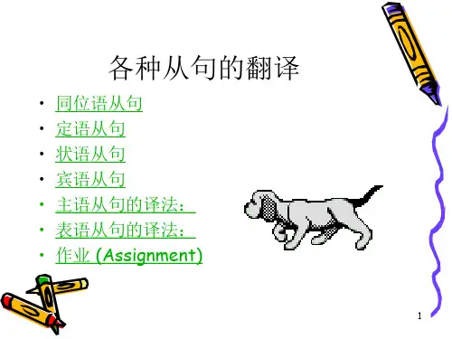 8.各种从句的翻译汇总