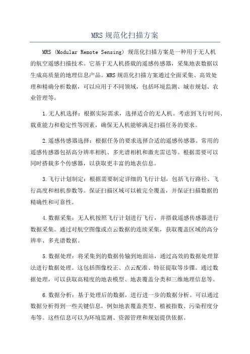 MRS规范化扫描方案