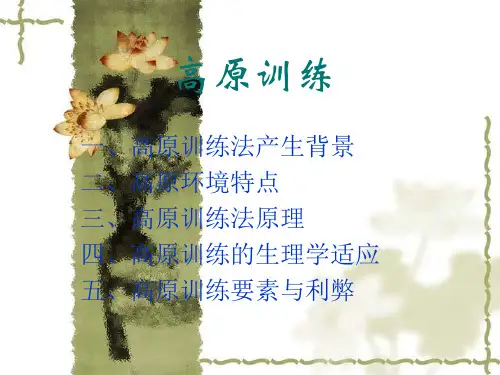 高原训练