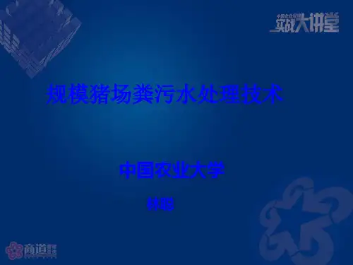 规模猪场粪污水处理技术