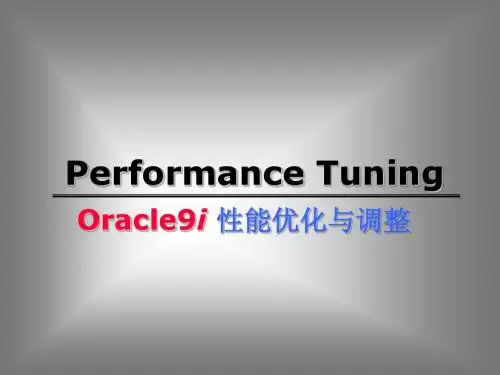优化--清华大学计算中心ORACLE培训资料
