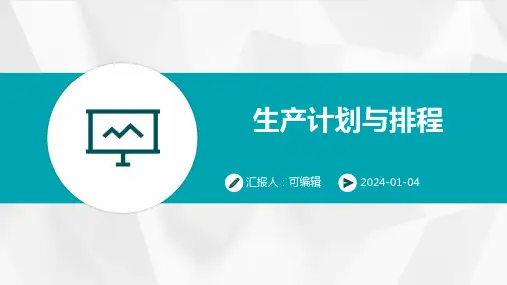 生产计划与排程