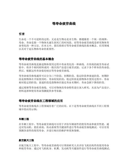 等寿命疲劳曲线