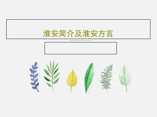 淮安简介及淮安方言共25页文档