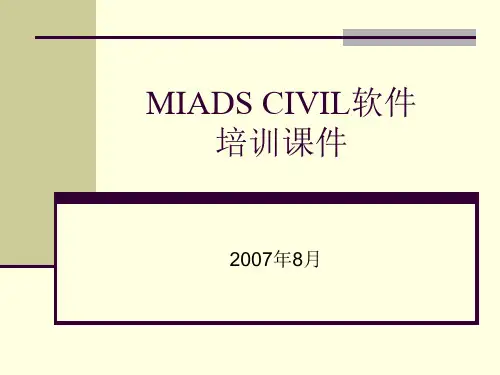MIADS软件培训课件(2007年8月)