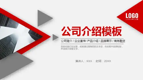 202X 公司介绍 公司  品牌  项目介绍 产品介绍  红色通用模板