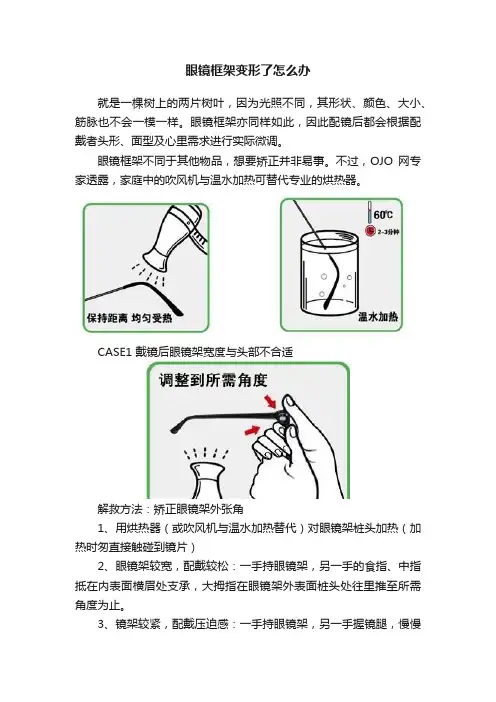 眼镜框架变形了怎么办
