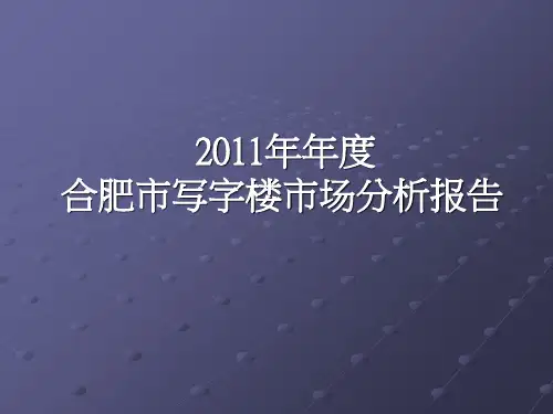 安徽合肥市房地产写字楼市场分析年度报告