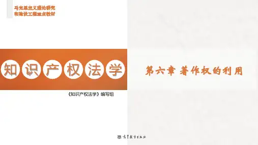 高教马工程知识产权法学(第二版)教学课件06