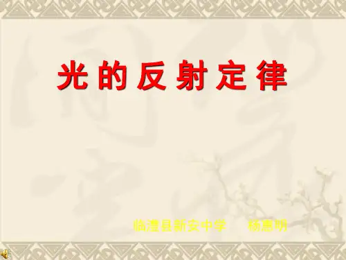 八年级物理新人教版光的反射定律