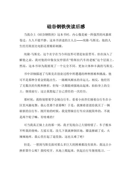 硅谷钢铁侠读后感