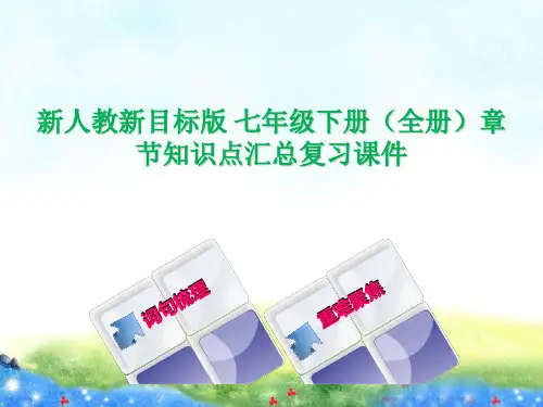 新人教新目标版 七年级英语下册【全册】课本知识点梳理大全 复习课件