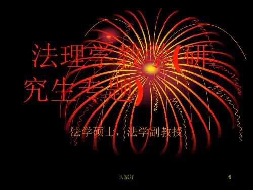 法理学教学 PPT