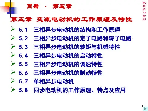 交流电动机的工作原理及特性 ppt课件