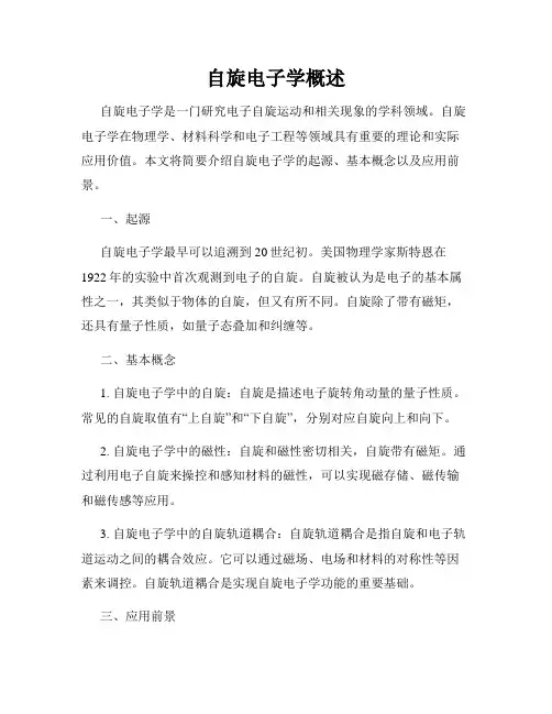 自旋电子学概述