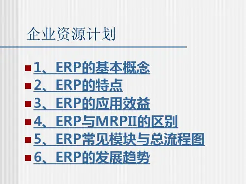[企业管理]企业资源计划(ppt 26页)(1)