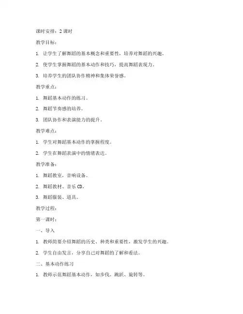大学艺术指导教案