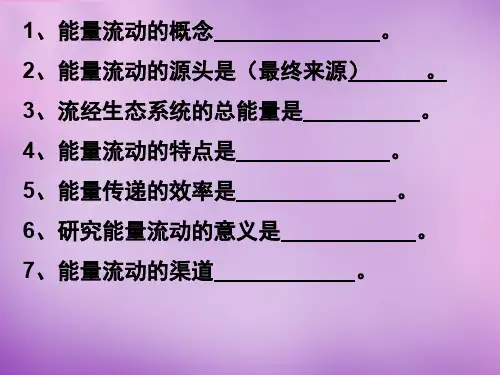 【最新名师精品】济南初中生物八下《6.2第3节 能量流动和物质循环》PPT课件 (7).ppt