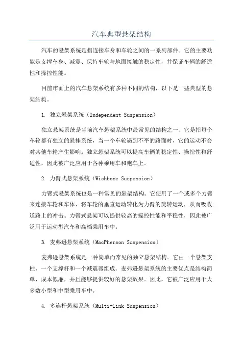汽车典型悬架结构