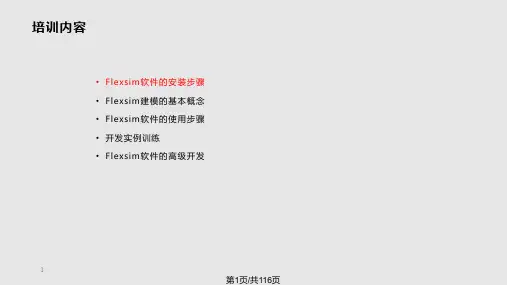 Flexsim中文教程PPT课件