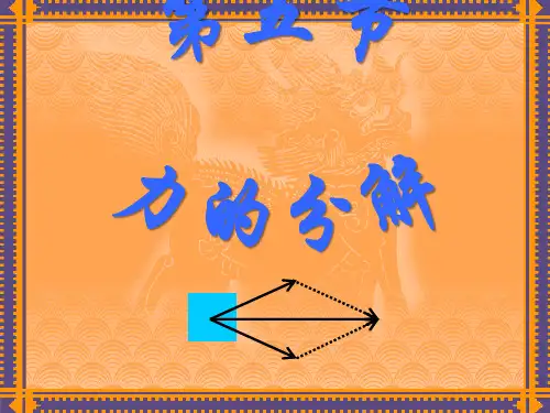 3.5 力的分解公开课优质课课件