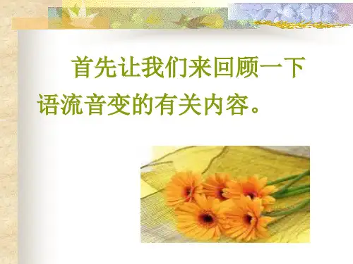 第二章第五节语流音变综合训练