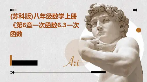 (苏科版)八年级数学上册《第6章一次函数6.3一次函数