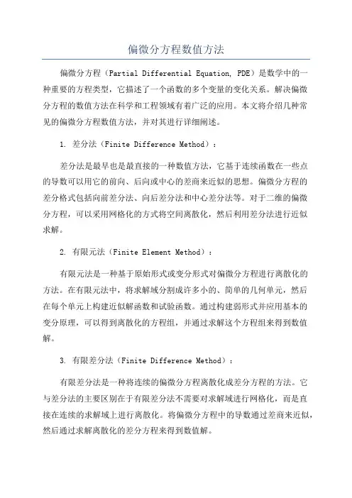 偏微分方程数值方法
