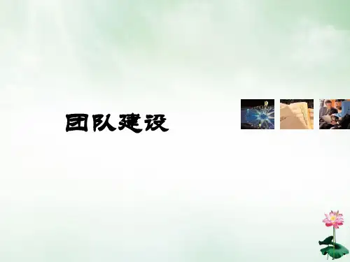 团队建设培训教材(PPT39页)