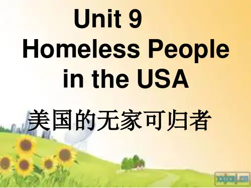 现代英语教程第一册 unit 9 Homelessness People in the USA..