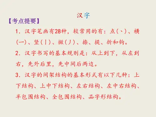 六年级下册语文课件归类复习汉字(共22张PPT)