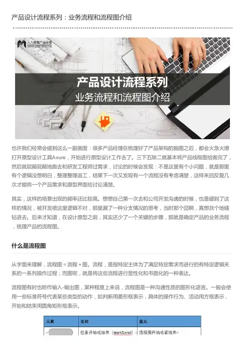产品设计流程系列：业务流程和流程图介绍
