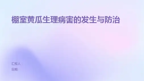 棚室黄瓜生理病害的发生与防治