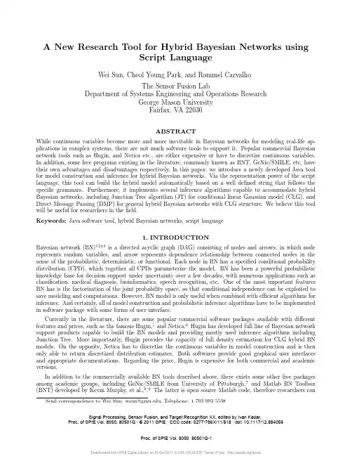 A new research tool for hybrid Bayesian networks using script language