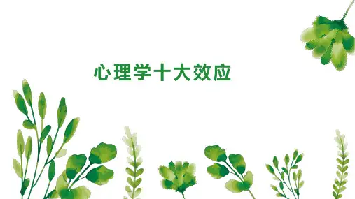 心理学十大效应