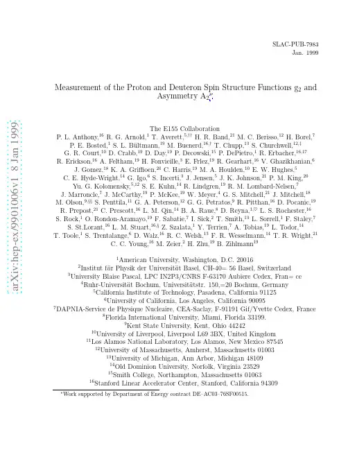 Measurement of the Proton and Deuteron Spin Structure Functions g2 and Asymmetry A2