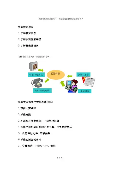 走进美术馆——教案