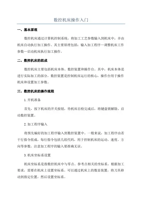 数控机床操作入门