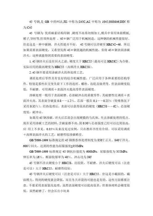 45#钢表面处理