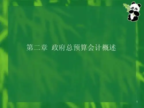 第02章政府总预算会计概述