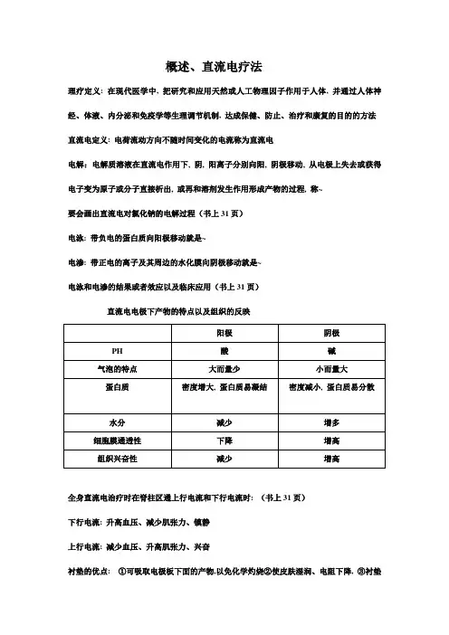 物理因子治疗技术