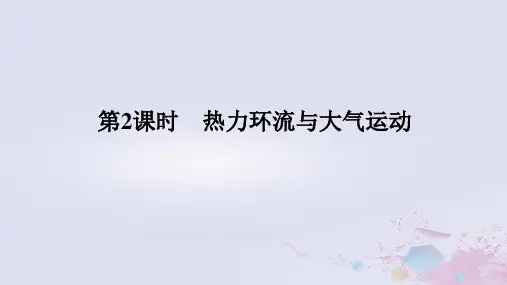 2024版新教材高中地理第二章 2.3.2热力环流与大气运动课件中图版必修第一册