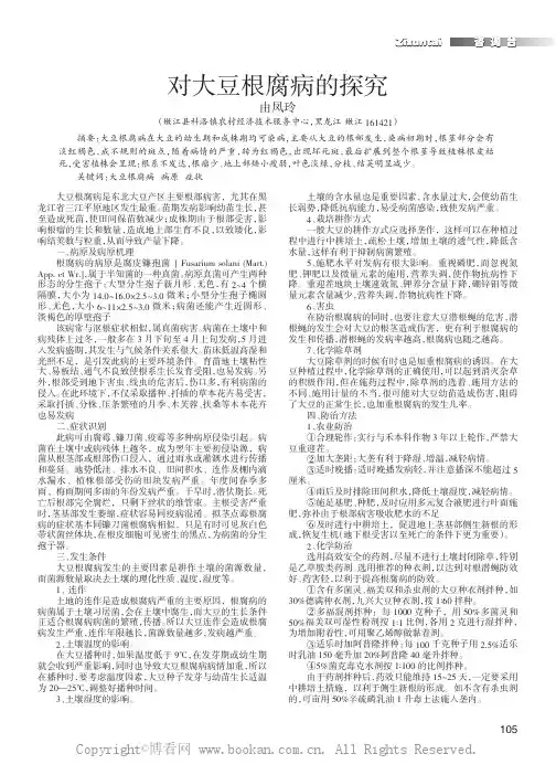对大豆根腐病的探究