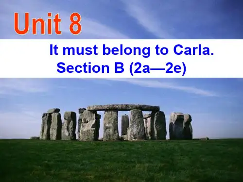 Unit8SectionB-2a-2e(Stonehenge -Can anyone explain why it is there)优秀课件PPT
