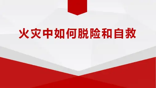 《火灾中如何脱险和自救》教学课件