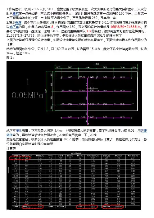 喷淋设计流程计算原理方法