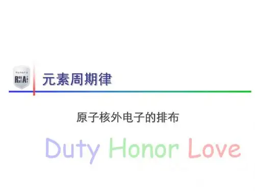 必修2 第1章 第2节 第1课时 核外电子排布